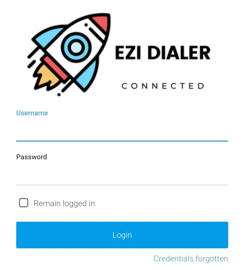 EziDialer login